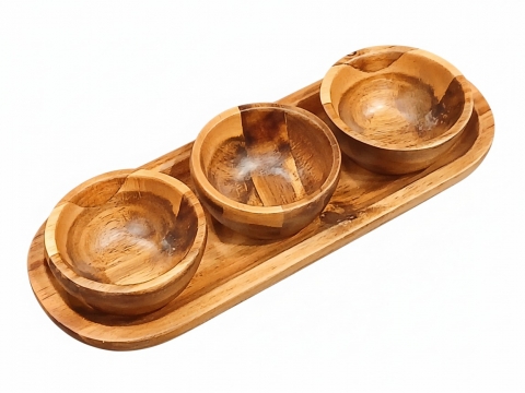 Acacia wood server